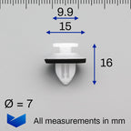 Trim Moulding Clip, White - image 2