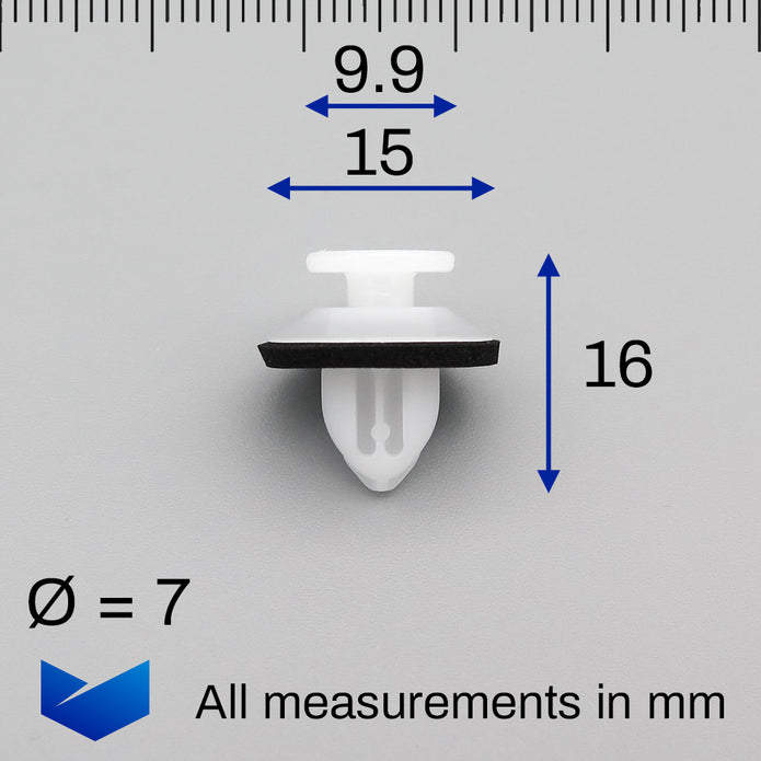 Trim Moulding Clip, White - image 2