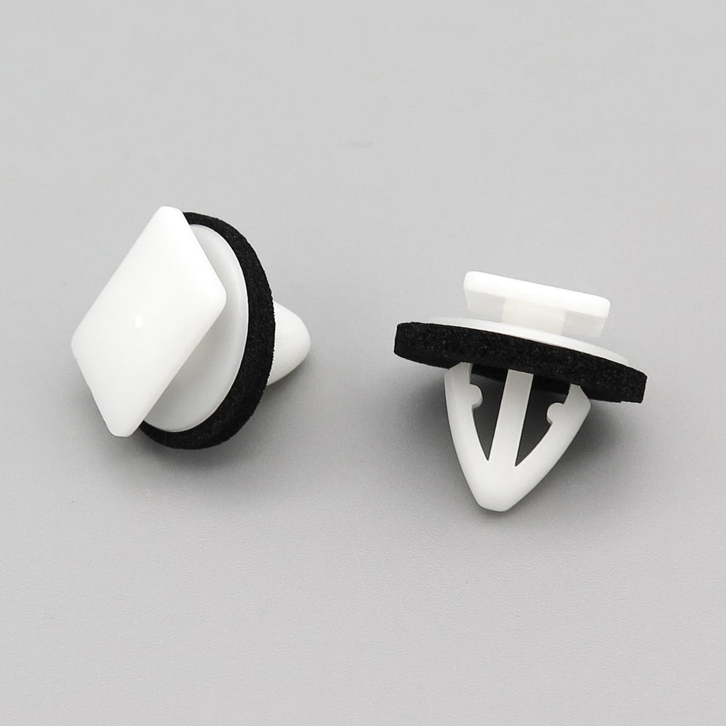 Moulding Trim Clip, White with Washer - image 3
