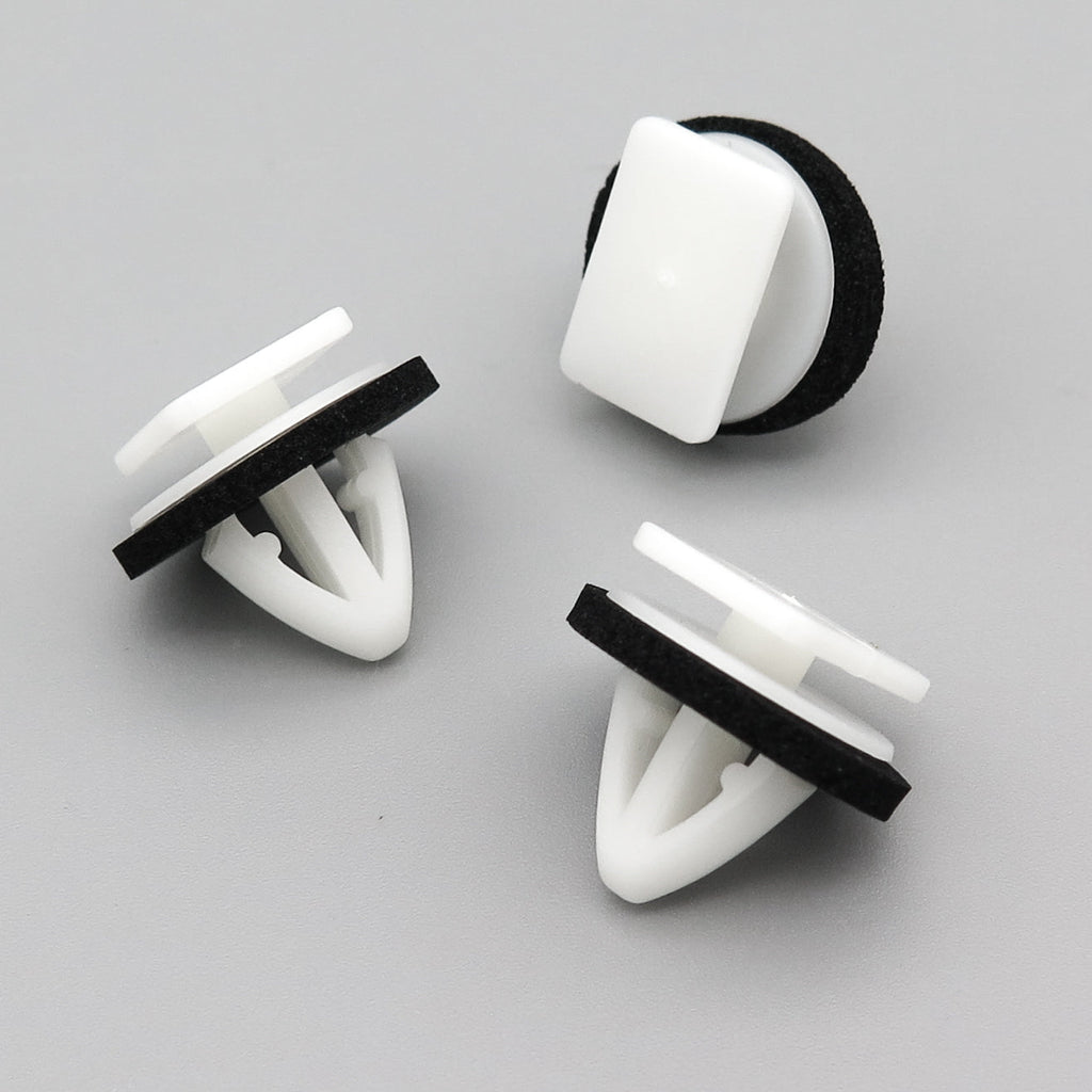 Moulding Trim Clip, White with Washer