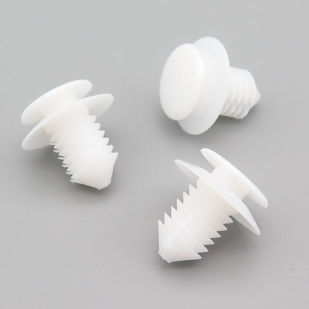 Fir Trim Stem Moulding Clip, White
