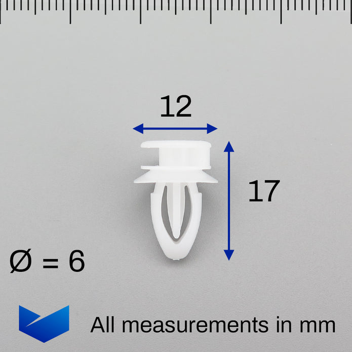 Trim Panel Clip, White - image 2