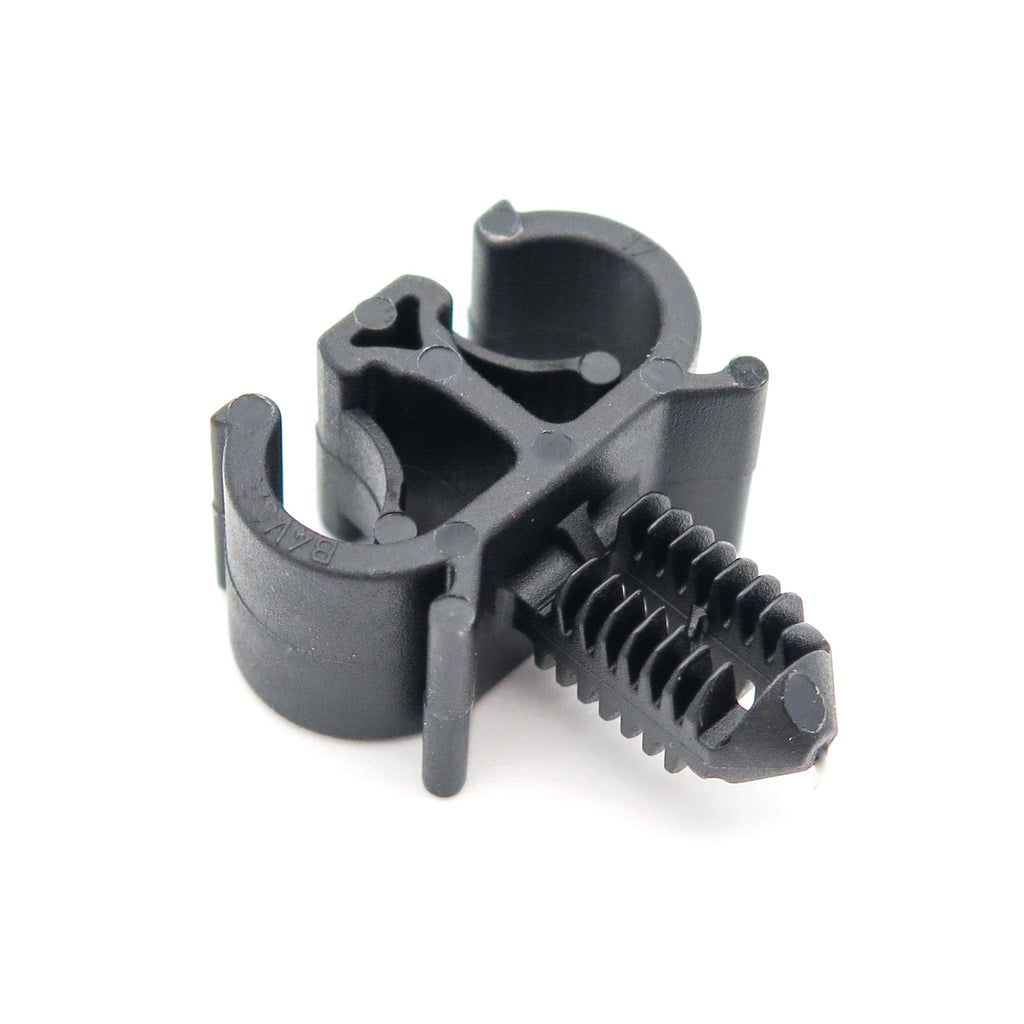 Cable Routing Clip, Twin 5mm, For 6.5mm Hole, Black - image 3