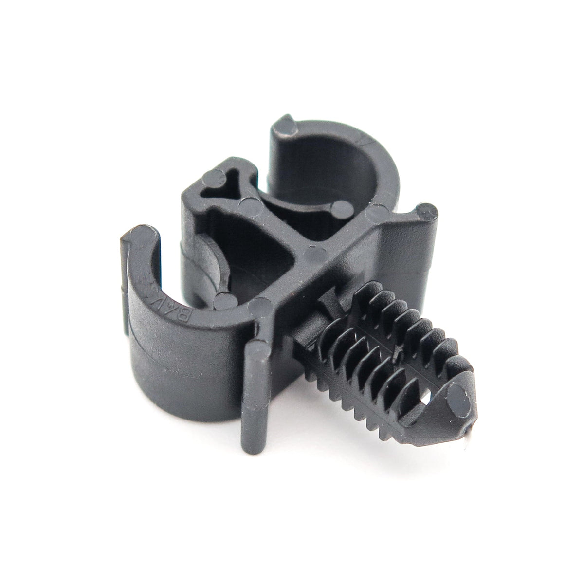 Cable Routing Clip, Twin 5mm, For 6.5mm Hole, Black - image 3
