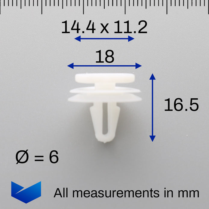 Trim Moulding Clip, White - image 2