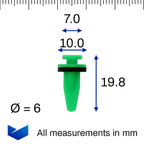 Long Garnish Clip, Green - image 2