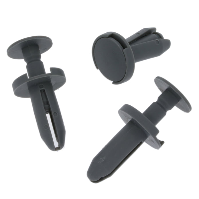 Push Fit Plastic Clip, Dark Grey