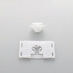 Side Moulding & Wheel Arch Flare Trim Clip, White - image 3