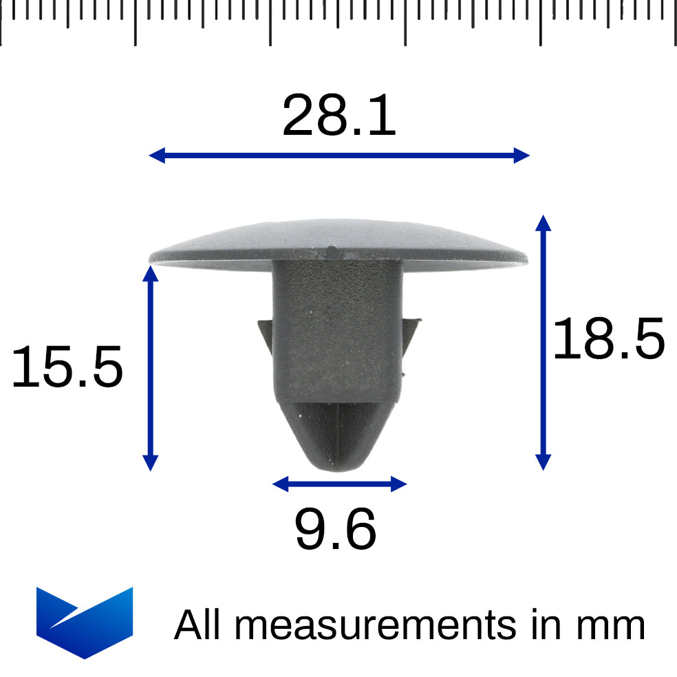 Push Button Clip, Black - image 2