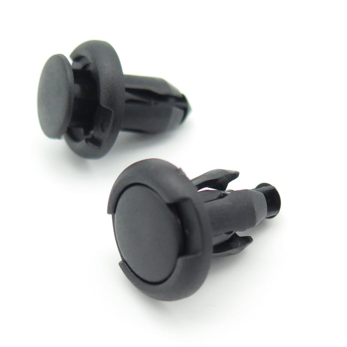 Push Fit Plastic Rivet, 10mm Hole, 20mm Collar, Black, Type A - image 3