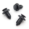 Push Fit Plastic Rivet, 10mm Hole, 20mm Collar, Black, Type A