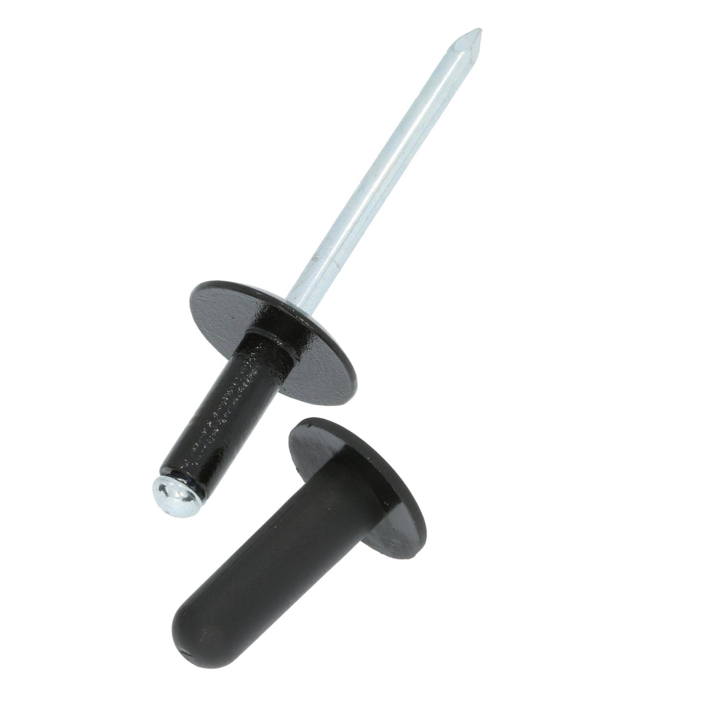 6.5mm Aluminium Rivet, Plastic Head, Black, 15.8mm - image 3