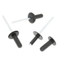 6.5mm Aluminium Rivet, Plastic Head, Black, 15.8mm