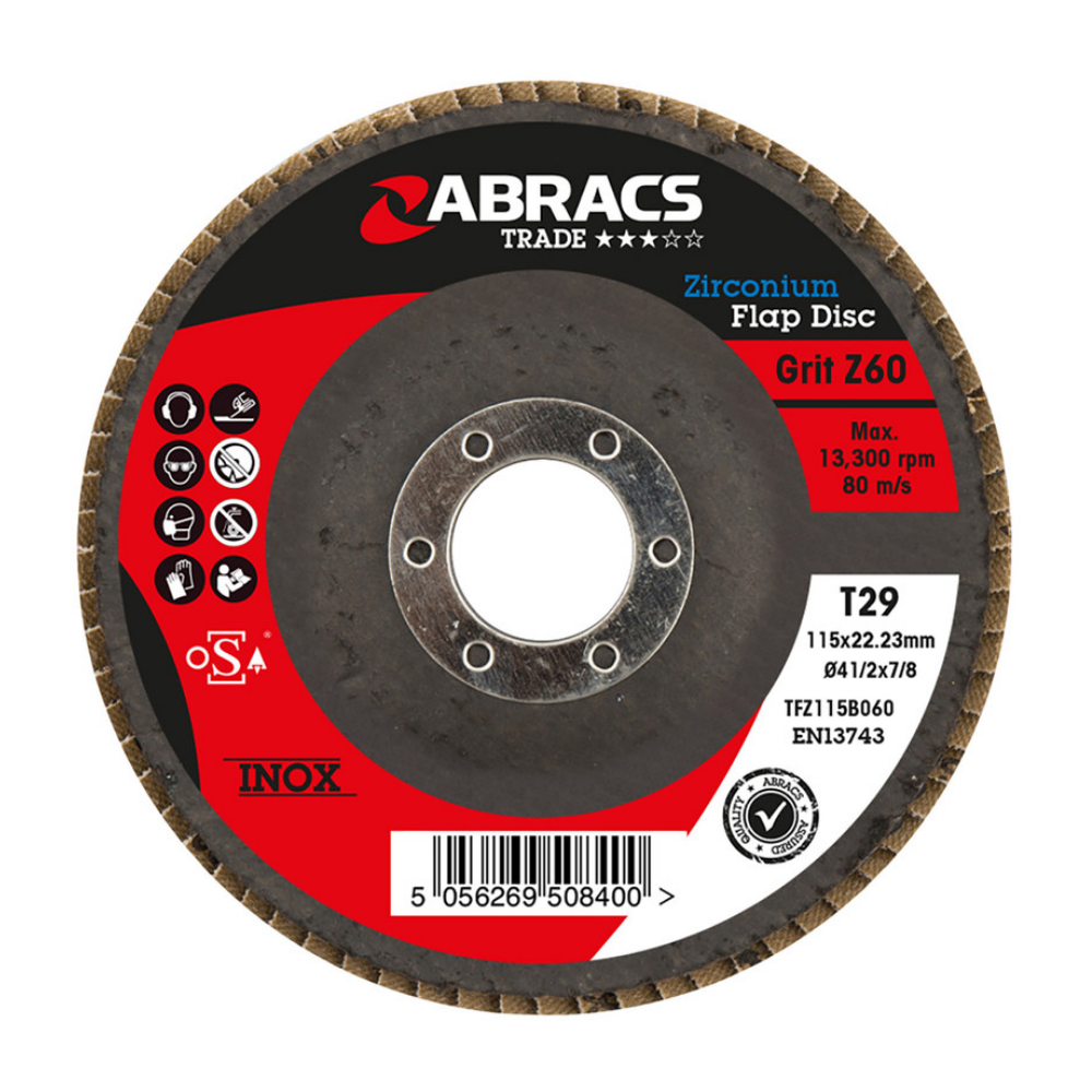 Abracs Flap Discs 100mmxP80