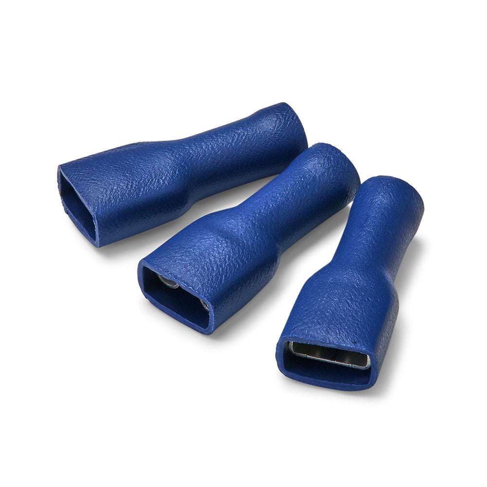 Blue 6.3mm Female Push-on Terminal [Fully Insulated]