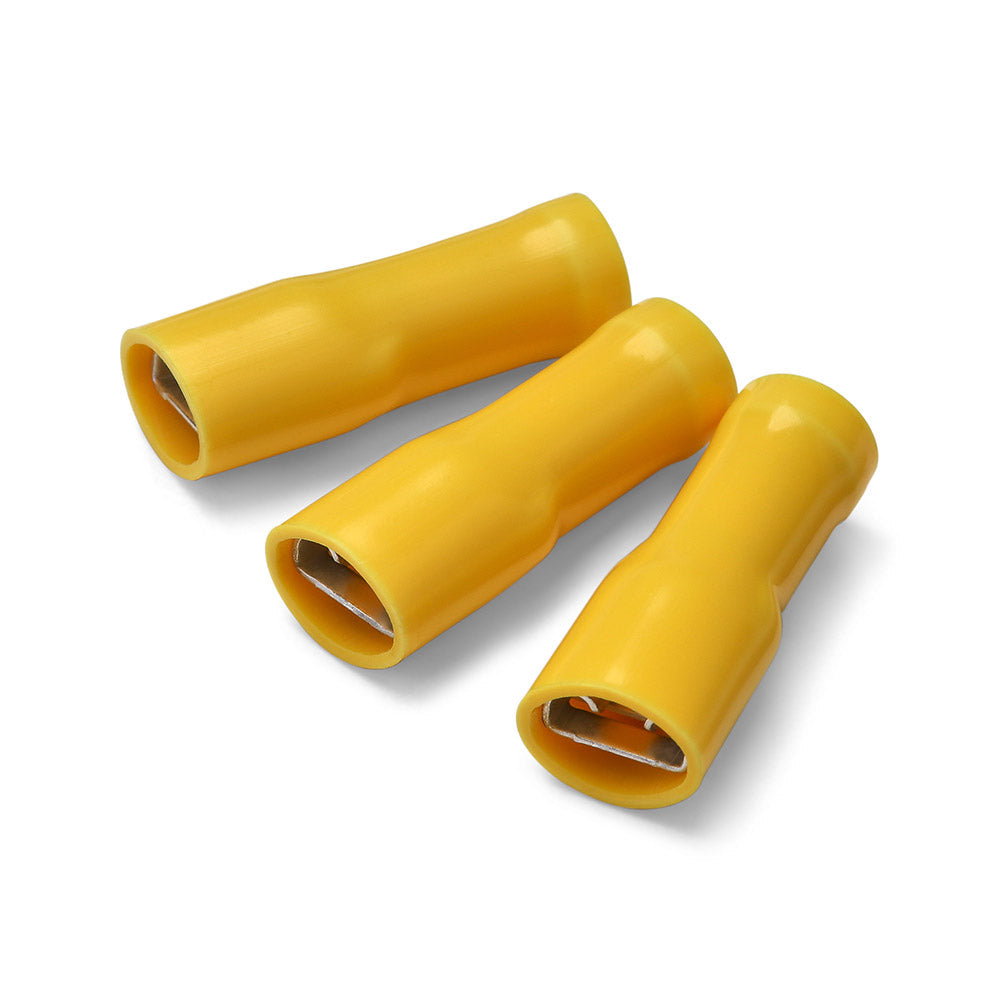 Yellow 6.3mm Female Push-on Terminal [Fully Insulated]