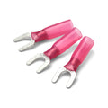4mm Red Heatshrink Fork Terminal - Pack of 100