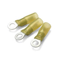 10mm Yellow Heatshrink Ring Terminal - Pack of 100