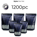 1200pc Nyloc Nut Set - [Free Form A Washers - 1200pc]