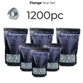 1200pc Flange Nut Set - [Free Form A Washers - 1200pc]