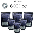 6000pc Plain Nut Set - [Free Form A Washers - 6000pc]