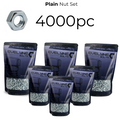 4000pc Plain Nut Set - [Free Repair Washers - 4000pc]