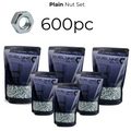 600pc Plain Nut Set - [Free Form A Washers - 600pc]