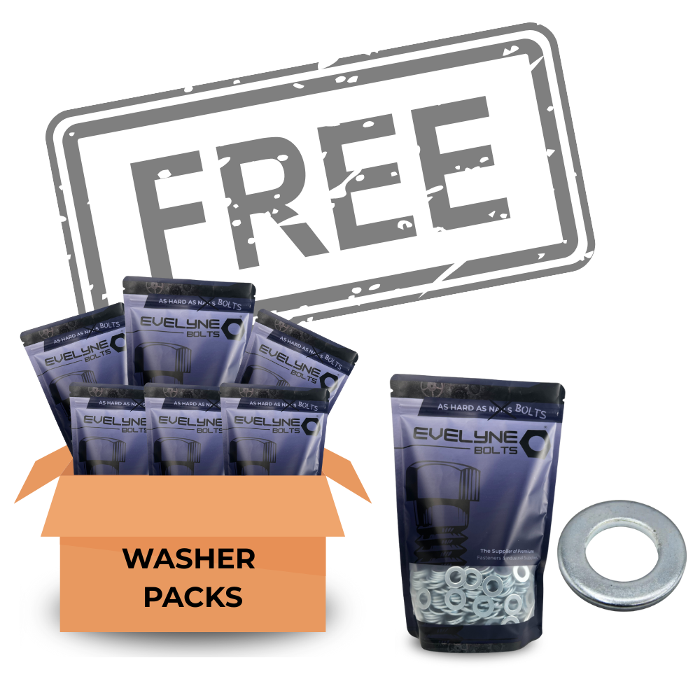 6000pc Plain Nut Set - [Free Form A Washers - 6000pc]