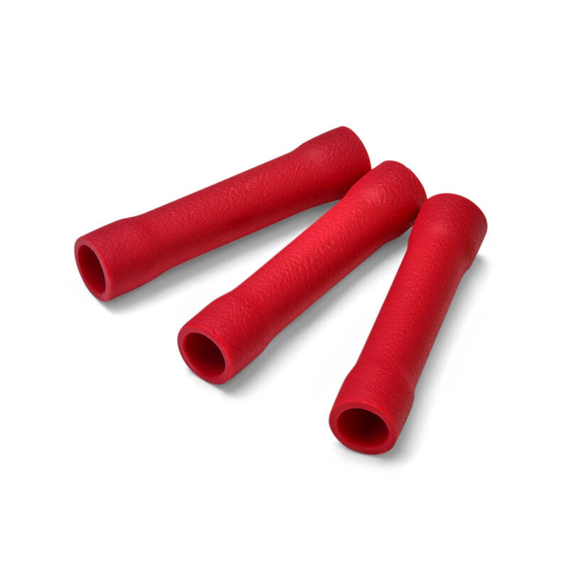 Red 3.3mm Butt Connector Pre-Ins.Terminal - 100pk