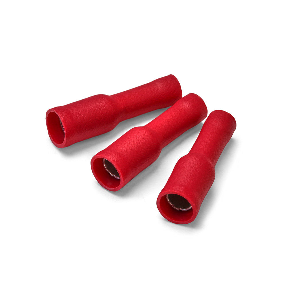 Red 4.0mm Female Bullet Terminal - 100pk