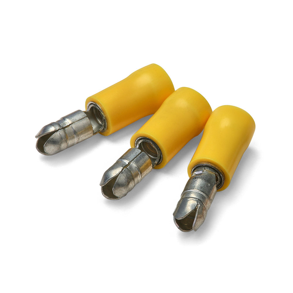 Yellow 5.0mm Male Bullet Pre-Ins.Terminal - 100pk