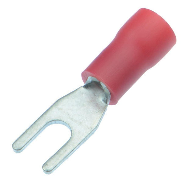 6mm Red Fork Terminal - Pack of 100