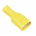 Yellow 9.5mm Fem Ful/Ins Push On Pre-Ins.Terminal - 100pk