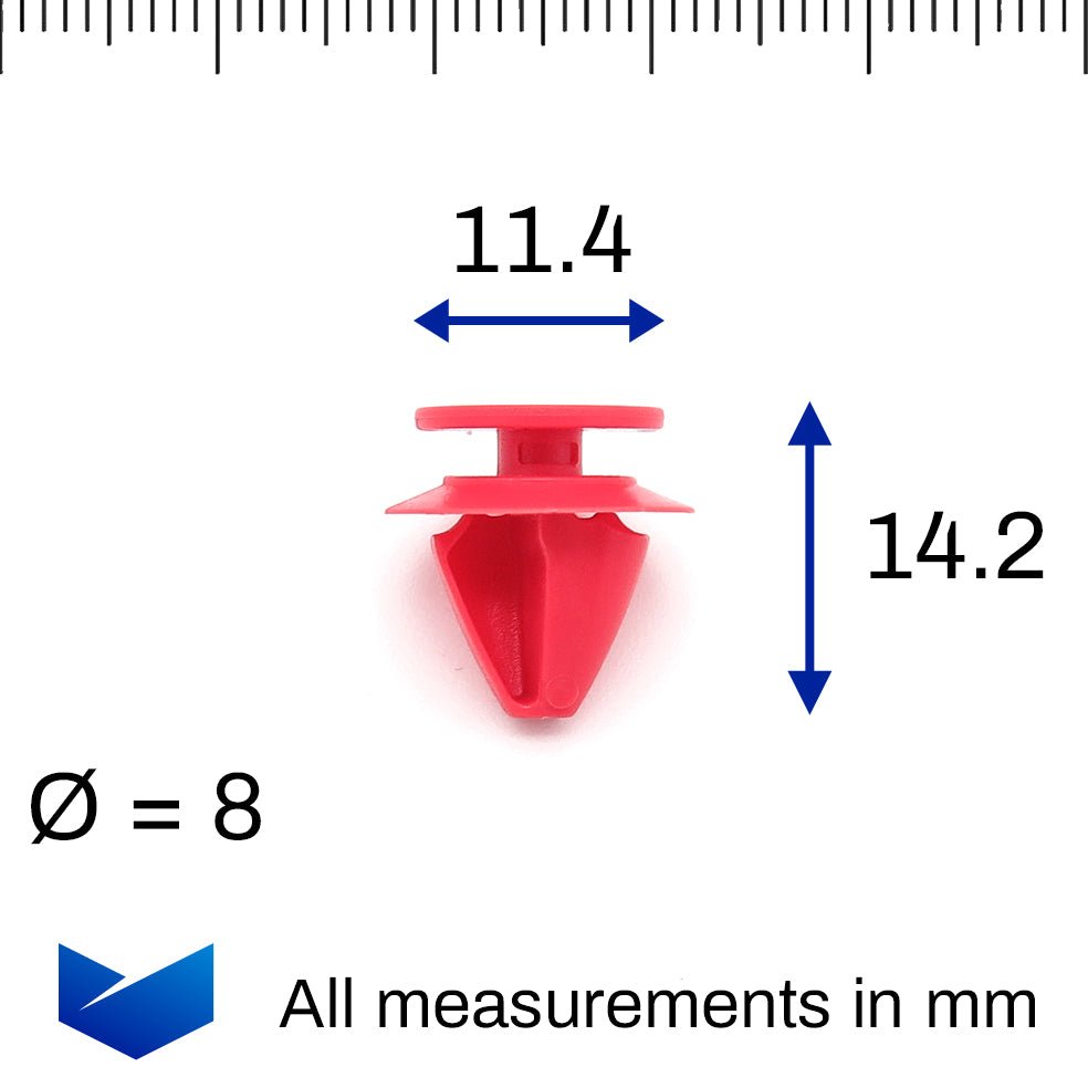 Moulding Clip, Red - image 2