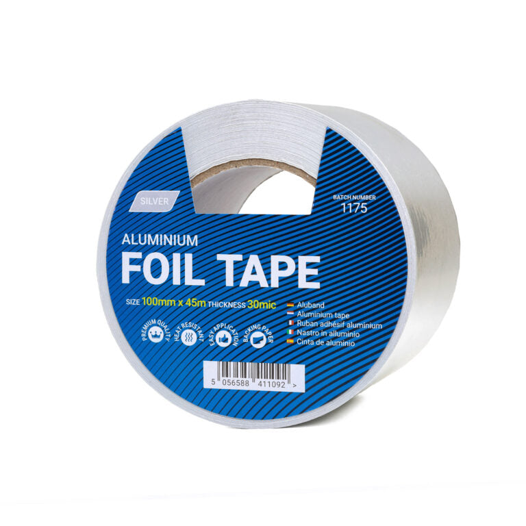 100mm x 45m Aluminium Foil Tape - 1 Roll