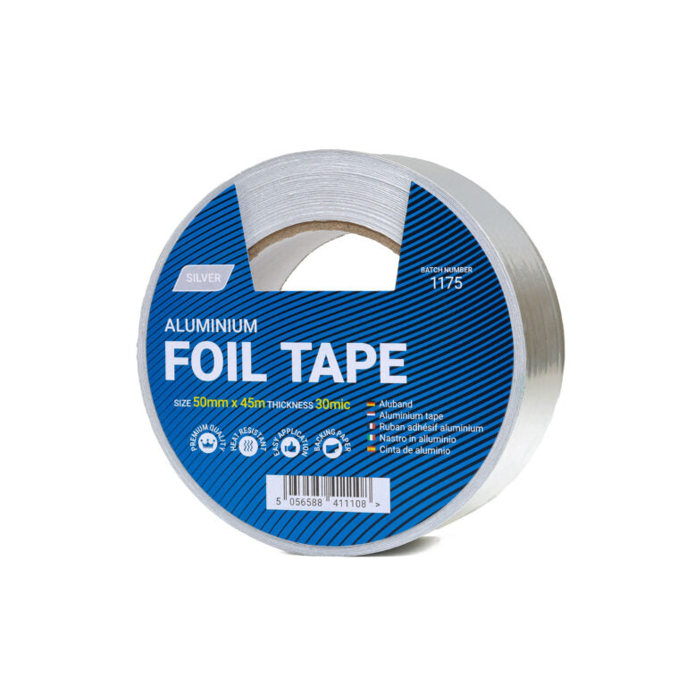 50mm x 45m Aluminium Foil Tape - 1 Roll