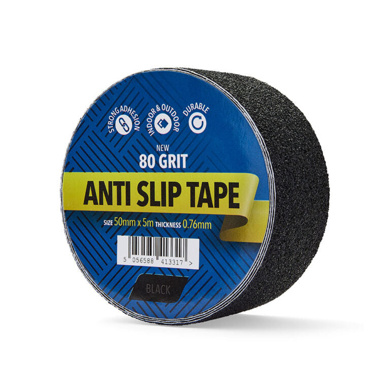 50mm x 5m Black Anti Slip Tape - 1 Roll