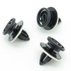Interior Door Card Clip, Integrated Rubber Seal, Black