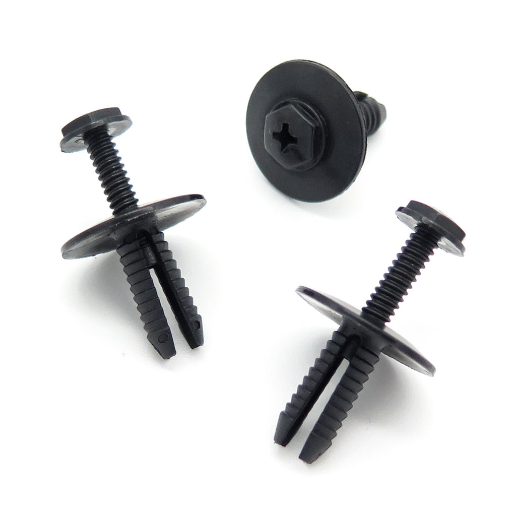 Plastic Fastener, Screw Fit Rivet, 6mm Hole