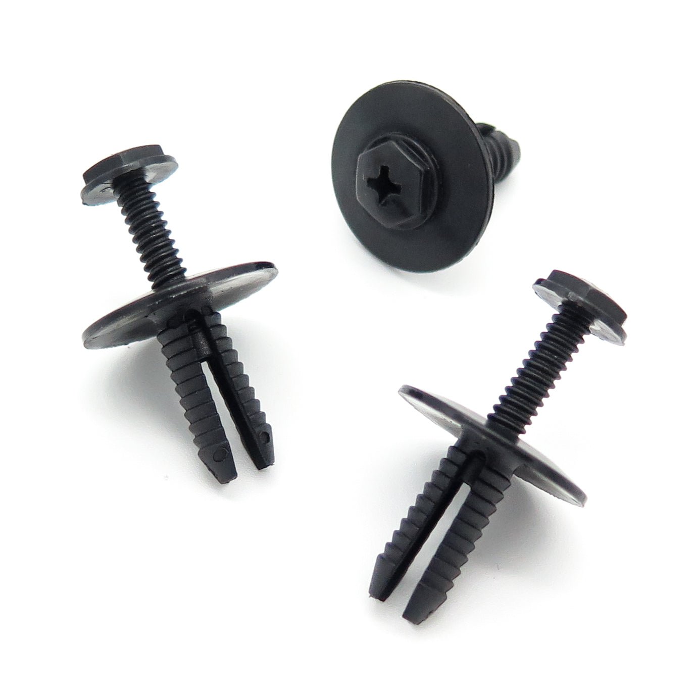 Plastic Fastener, Screw Fit Rivet, 6mm Hole