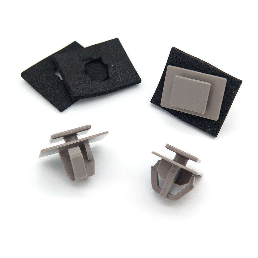 Trim Moulding Clip with Washer, Grey