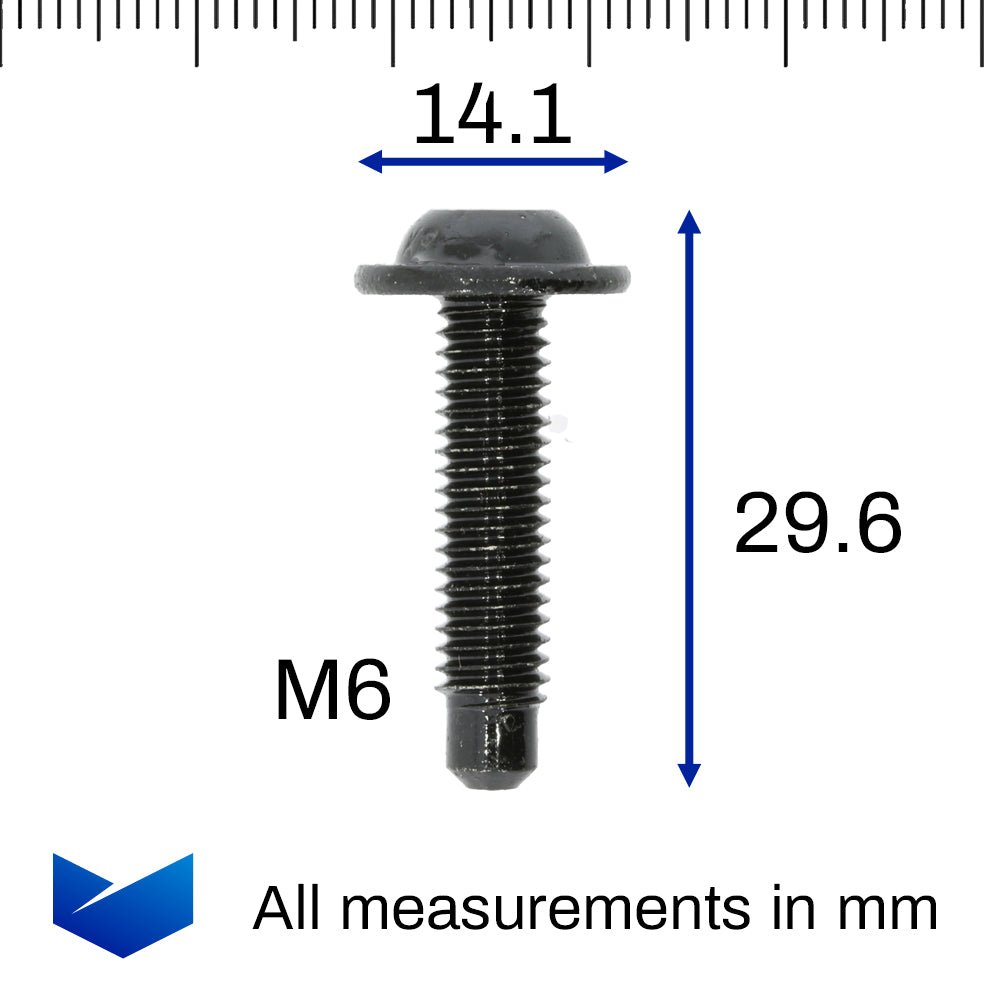 Metal Bolt, M6 x 30 - image 2