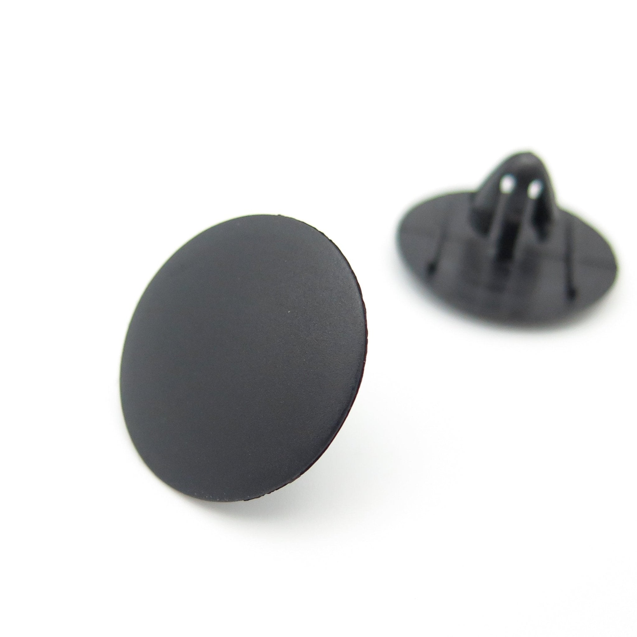 Button Clip, Black, 30mm Head, 8mm Hole - image 3