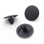 Button Clip, Black, 30mm Head, 8mm Hole