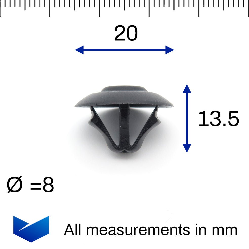Bonnet Insulation Clip, Black - image 2