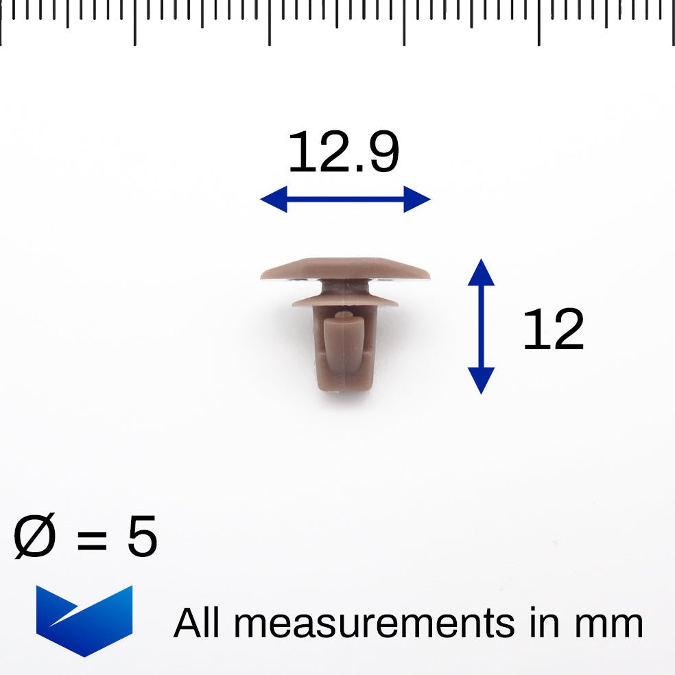 Weatherstrip Retaining Clip, Brown - image 2