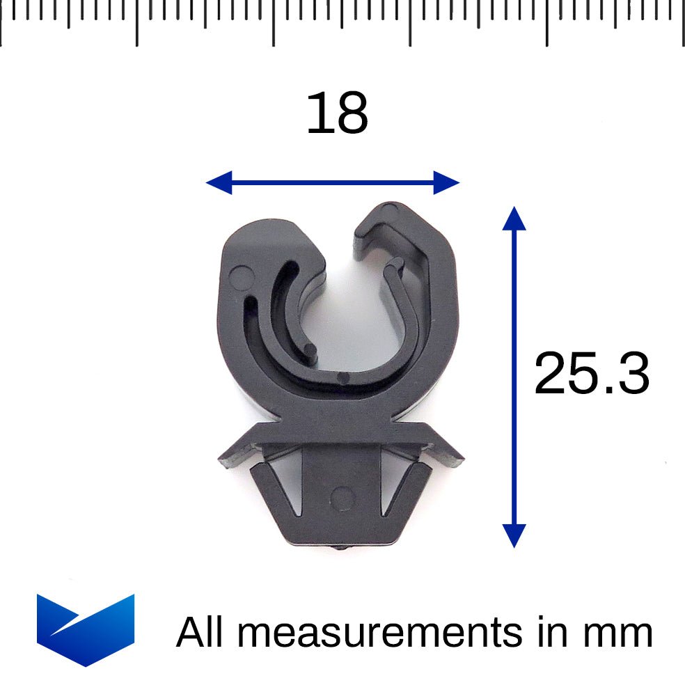 Bonnet Support Rod Holder, Black - image 2