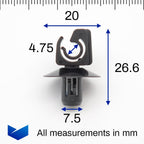 Hose Line Clip, Black - image 2