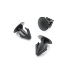 6mm Button Clip, 10mm Head, Black