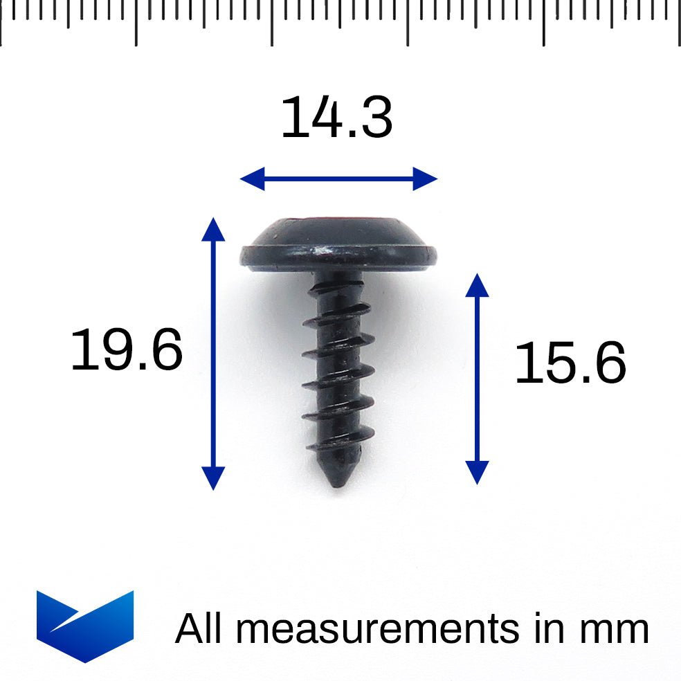 Metal Screw, Slot Headed, Black - image 2